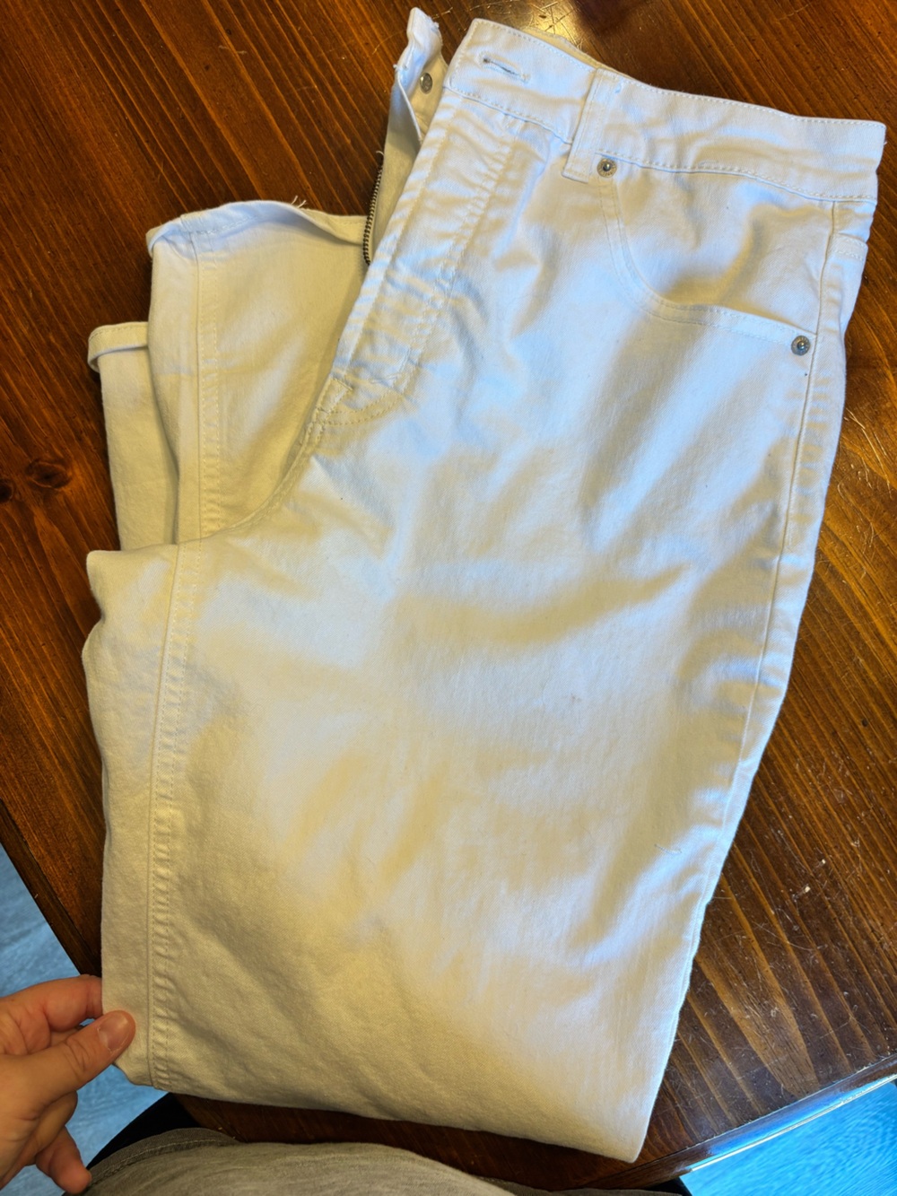 Frye Women's Cream Boot Cut Jeans
